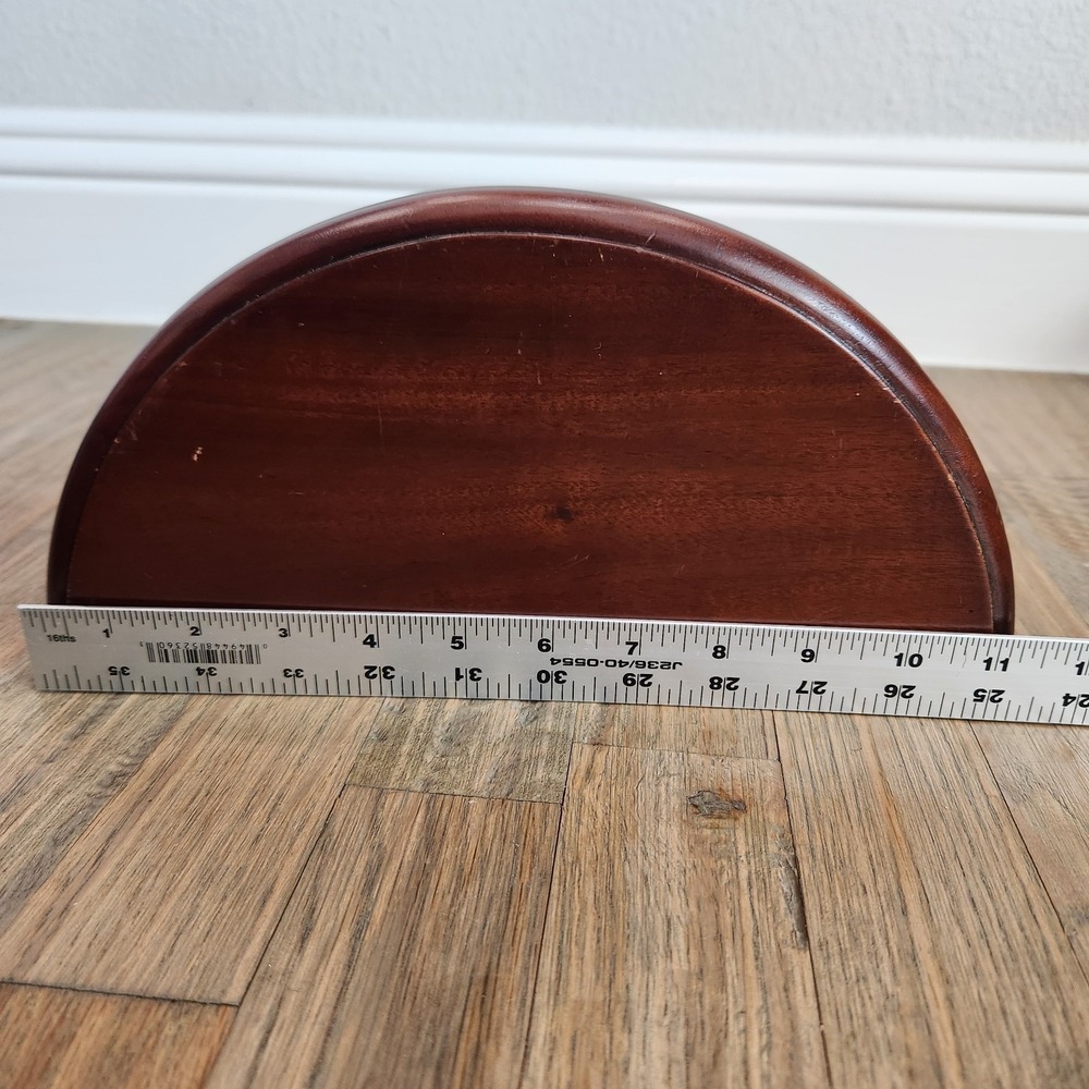 Vintage Florentine Style Dark Mahogany Solid Wood Hanging Wall‎ Shelf Sconce - Picture 14 of 15
